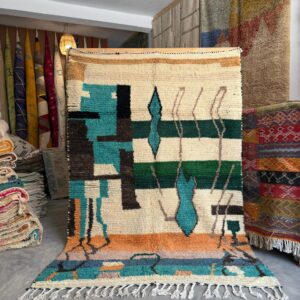 Asif-Azrak-handgemaakt-boujaad-wol-vloerkleed-hoofdafbeelding