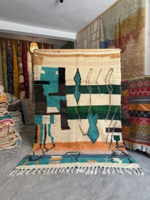 Asif-Azrak-handgemaakt-boujaad-wol-vloerkleed-hoofdafbeelding